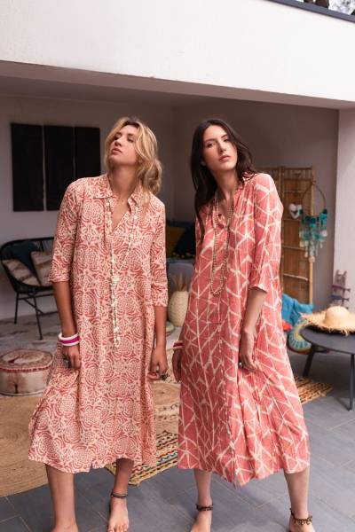 robe chemise terracota 