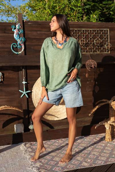 blouse olive