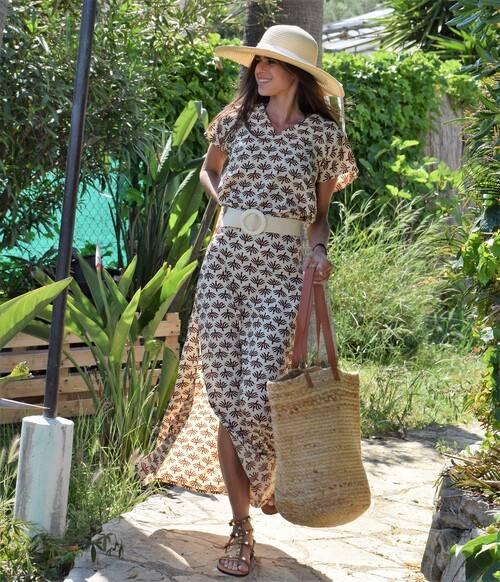 Ensemble jupe et tee shirt tissu fluide et léger