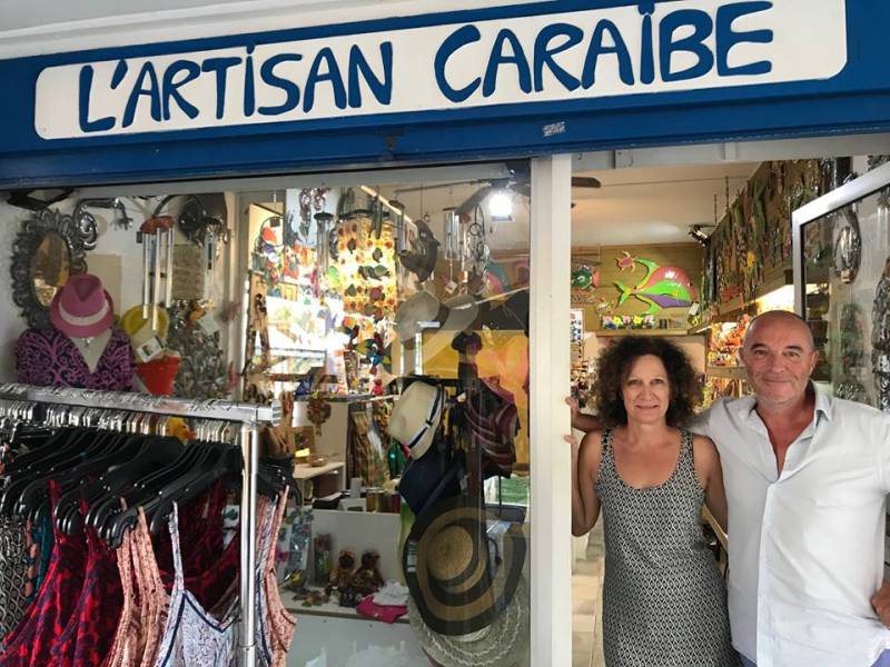 la boutique l'Artisan Caraïbe à Saint François en Gadeloupe